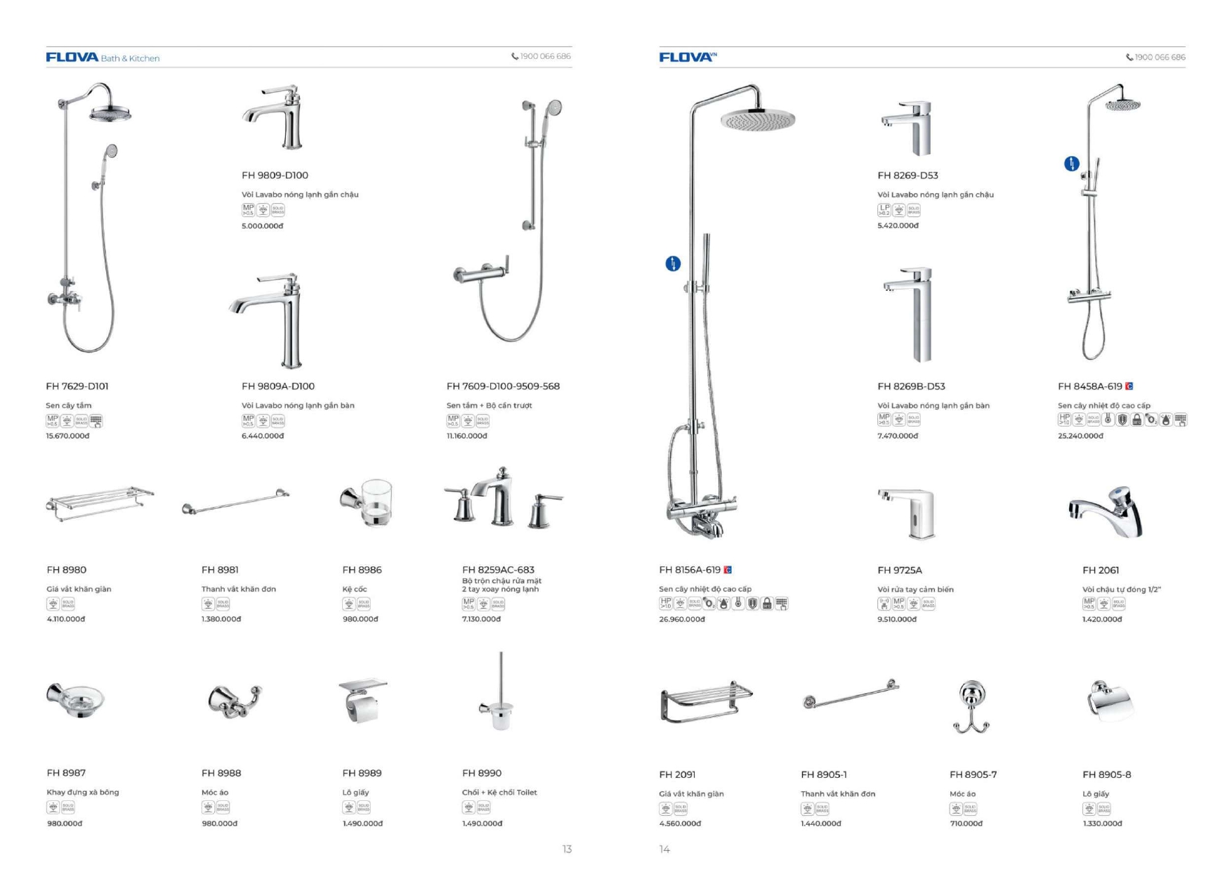 Thiết bị vệ sinh FLOVA Catalogue và Bảng giá mới nhất /Page 